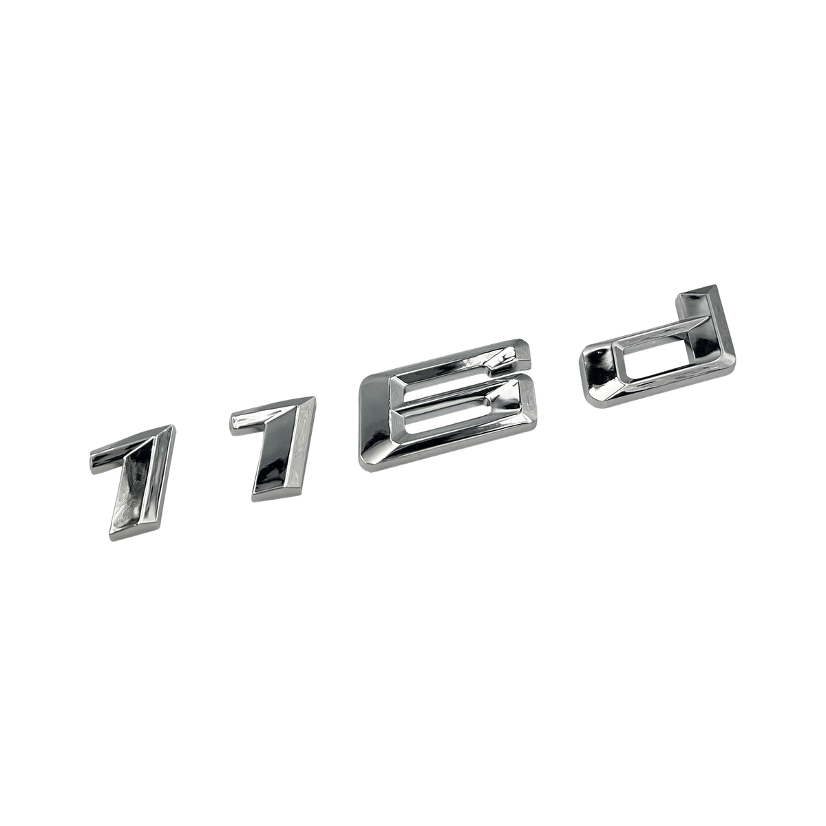 Krom BMW 116d-emblem