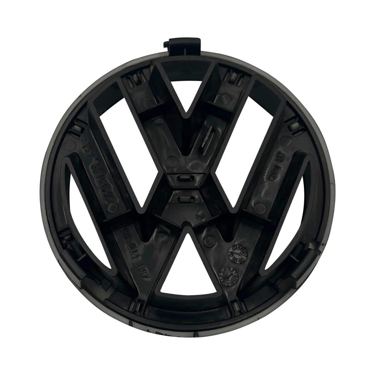 VW Golf 5 Front logo Sort 125mm