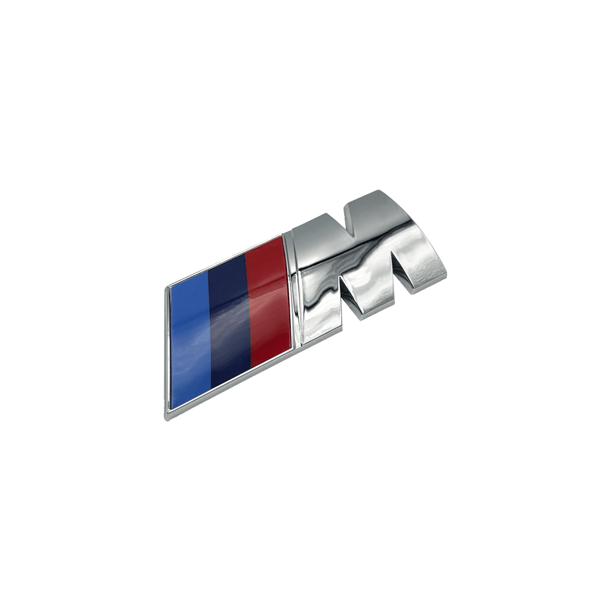 2 stk. Chrome BMW M-Sport Logo Sideskærm Emblemer
