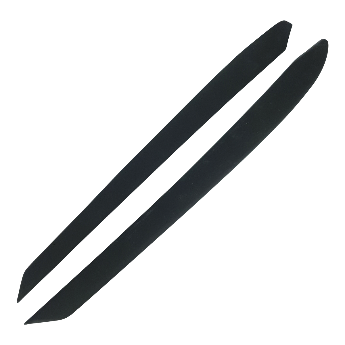 2 Stk. Tesla Indvendig Dør Cover Mat Sort - Model 3 / Y