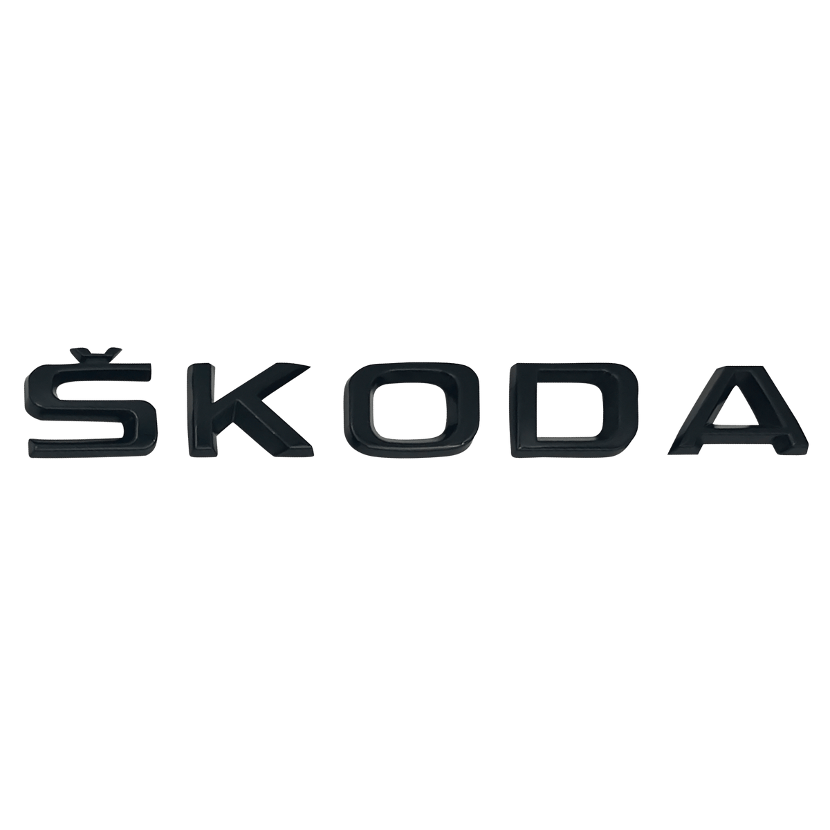 "Skoda" Tekst Bag Emblem Sort 573x37mm