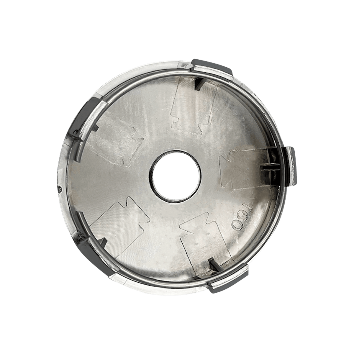 4 stk. Seat Centerkapsler Sort & Chrome 63 mm