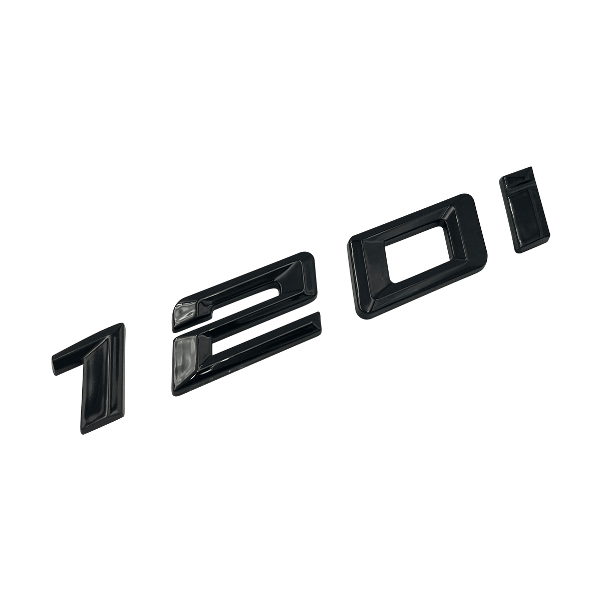 Svart BMW 120i emblem