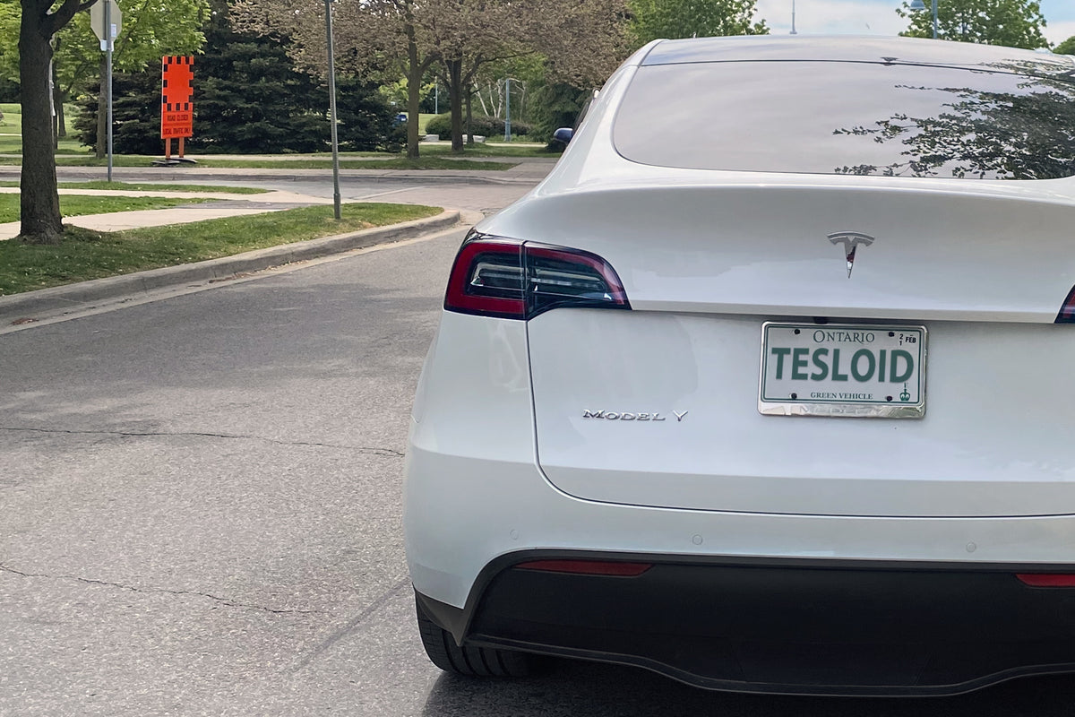 Chrome Tesla Model Y Bag Emblem Badge