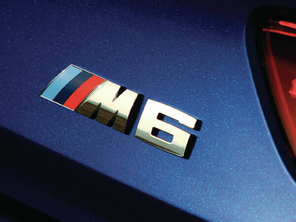 Chrome BMW M6 Bag Model Emblem