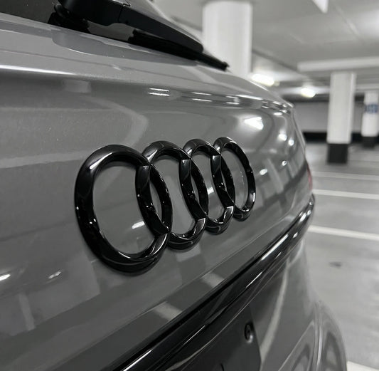 Audi Bag Logo Sort 203 x 70mm