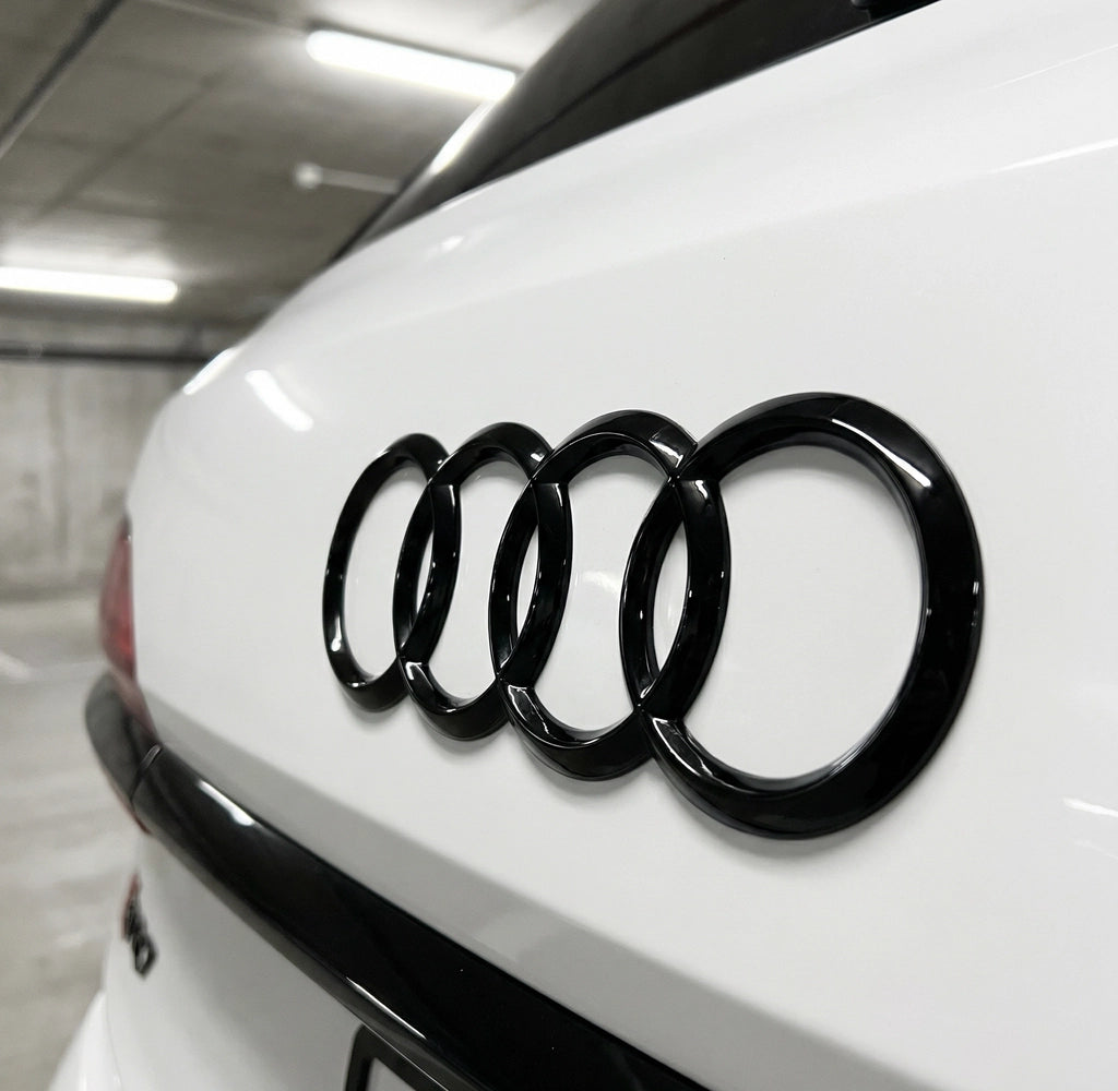 Audi Bakre Logo Sort 230 x 80mm - Q7 / SQ7 