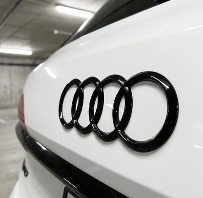 Audi Bakre Logo Sort 230 x 80mm - Q7 / SQ7 
