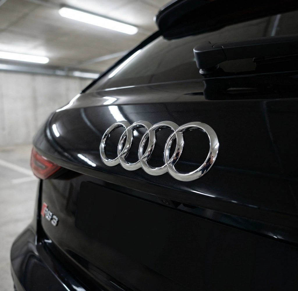 Audi Bag Logo Chrome 203 x 70mm