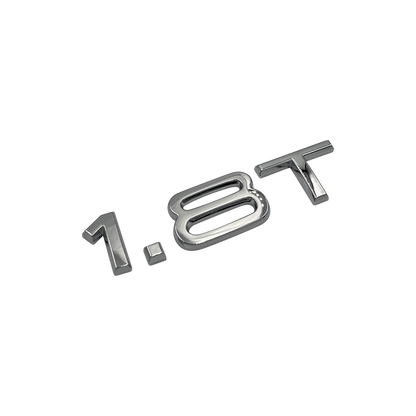 Audi "1.8T" Chrome Bag Emblem