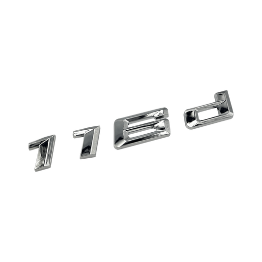 Krom BMW 116d-emblem 