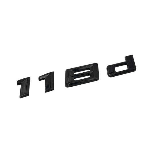 Sort BMW 118d Model Emblem