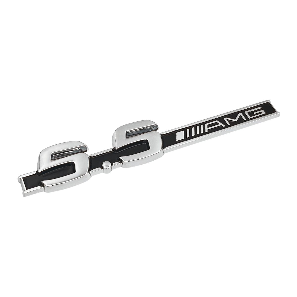 2 stk. Chrome Mercedes 5.5 AMG Sideskærm Emblemer