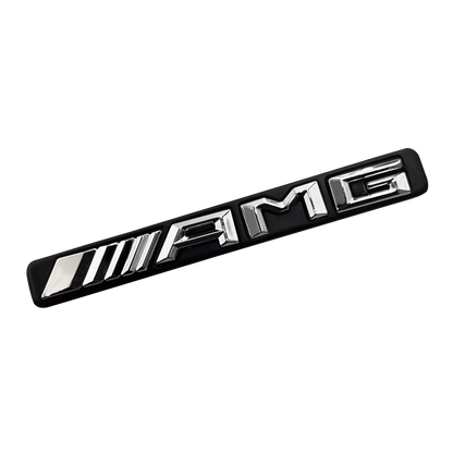 Chrome Mercedes AMG Grill Emblem