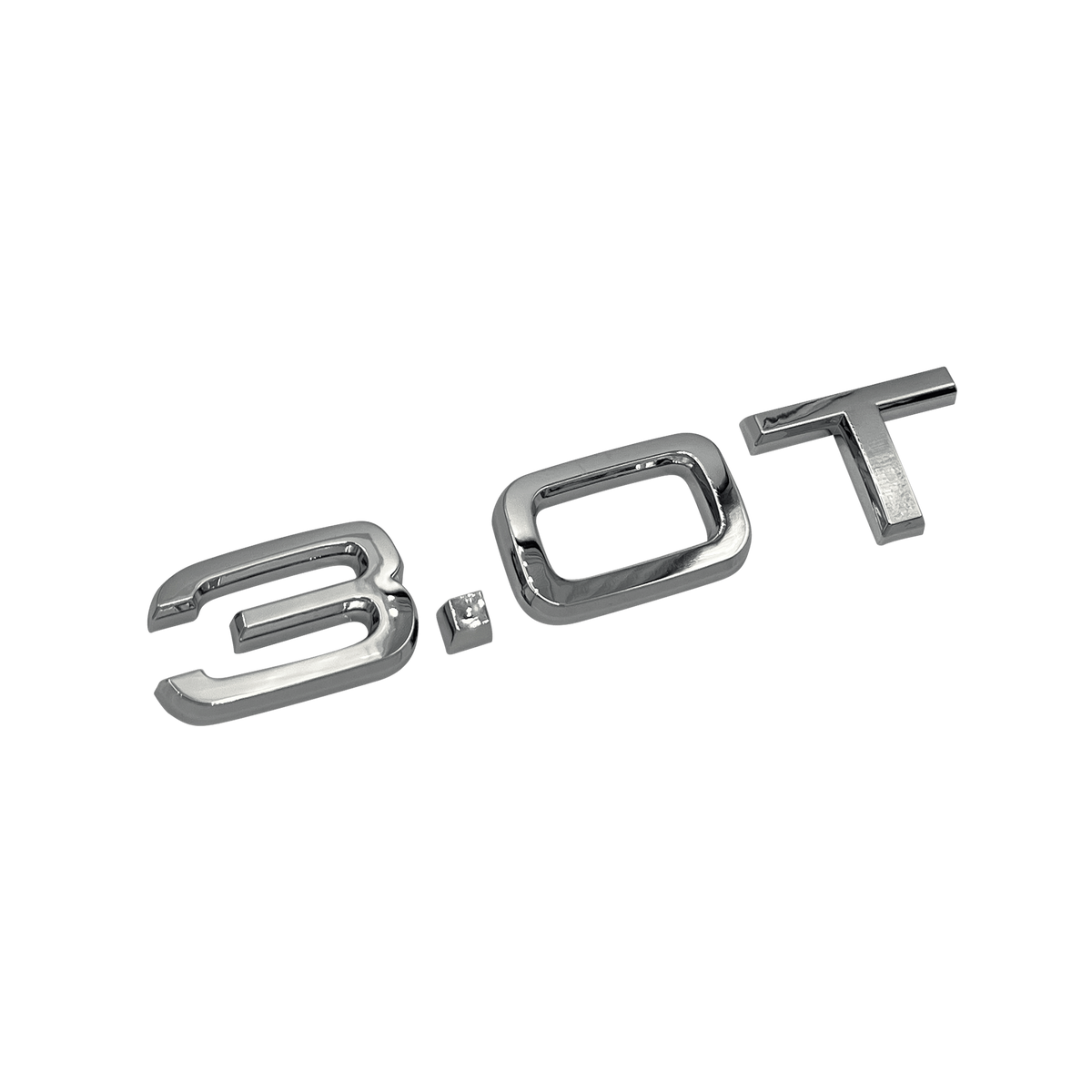 Audi "3.0T" Chrome Bag Emblem