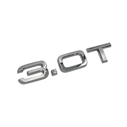 Audi "3.0T" Chrome Bag Emblem