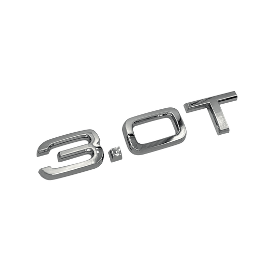 Audi "3.0T" Chrome Bag Emblem