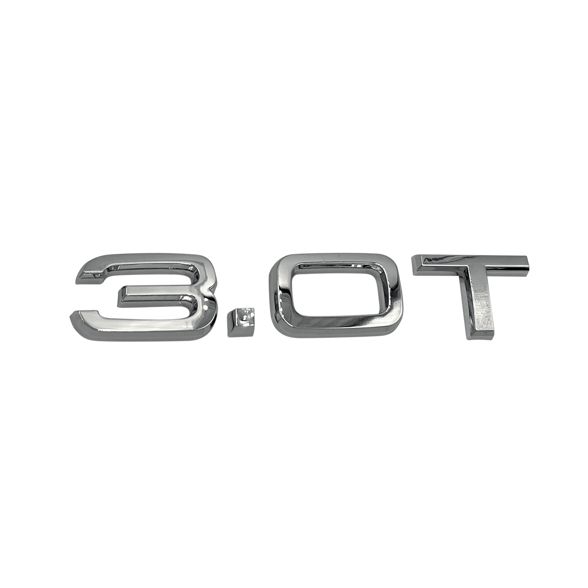 Audi "3.0T" Chrome Bag Emblem