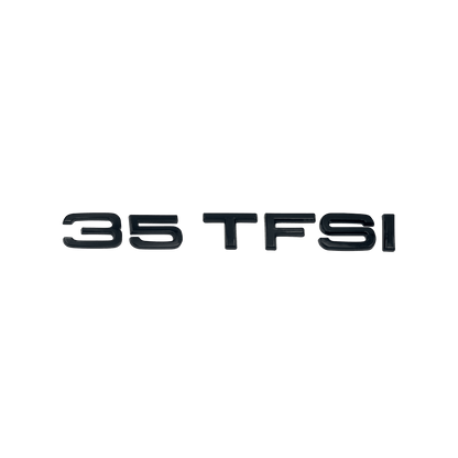 Audi 35 TFSI bag emblem blank sort