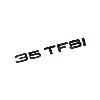 Audi 35 TFSI bag emblem blank sort