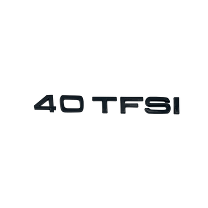 Audi 40 TFSI bag emblem blank sort