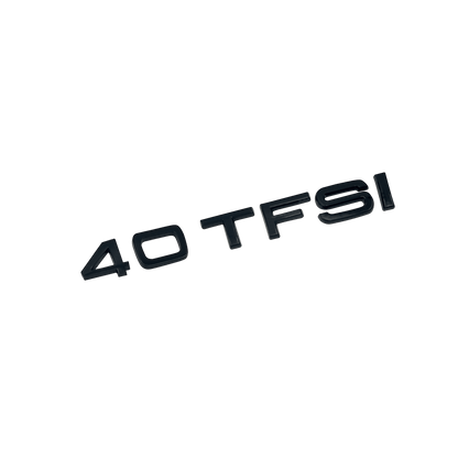 Audi 40 TFSI bag emblem blank sort
