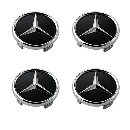 4 stk. Sorte Mercedes Center-capser