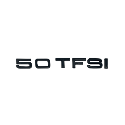 Audi 50 TFSI bag emblem blank sort