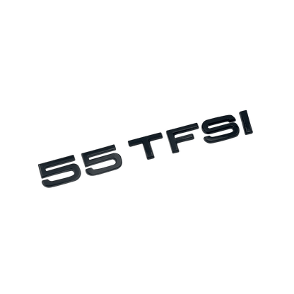 Audi 55 TFSI bag emblem blank sort