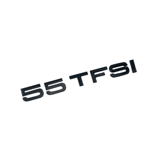Audi 55 TFSI bag emblem blank sort