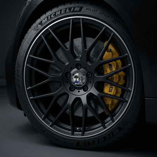 4 stk. Affalterbach Mercedes-Benz AMG Centerkapsler 75mm
