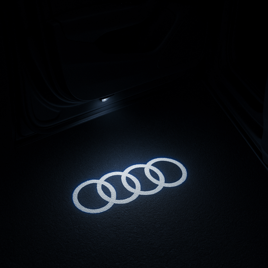 2 Stk. Audi Logo Indstigningslys