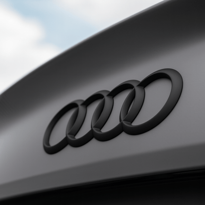 Audi Bag Logo Mat Sort Finish 193 x 67mm