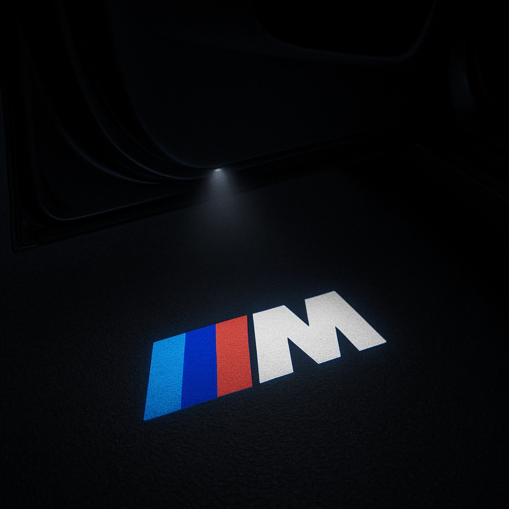 2 stk. BMW M-Sport Logo Innstigningslys 