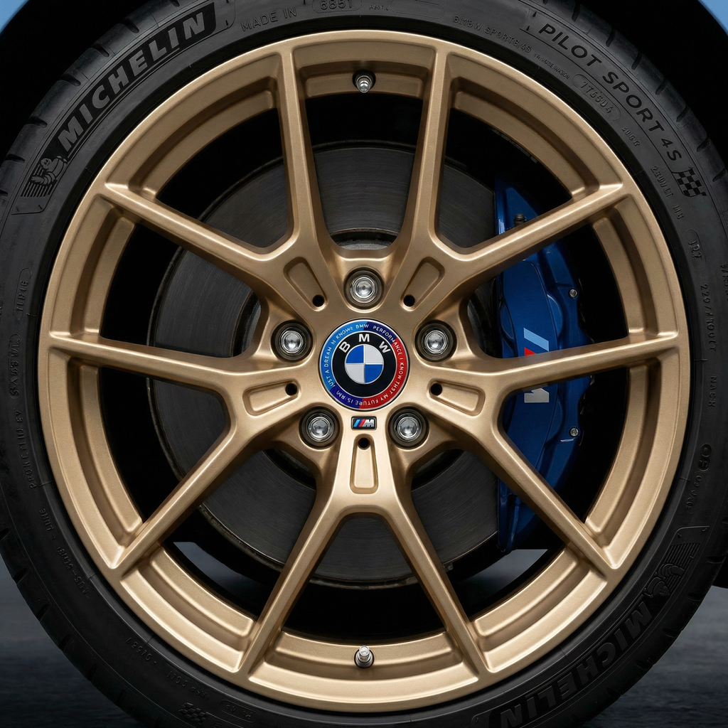 4 Stk. 50 års jubilæum BMW Centerkapsler