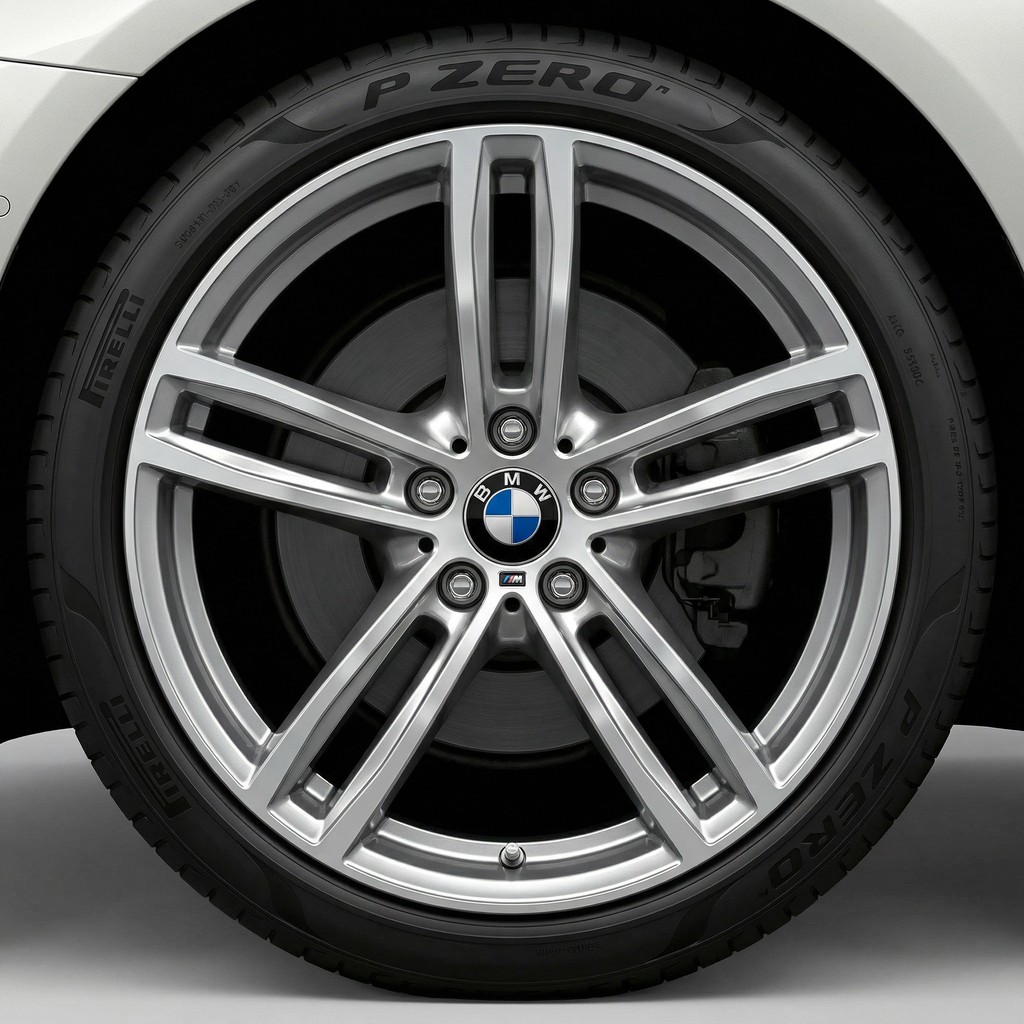 4 Stk. Blå & Hvide BMW Centerkapsler