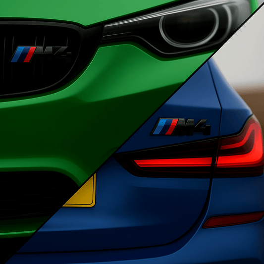 Blank Sort BMW M4 Emblem Stylingpakke