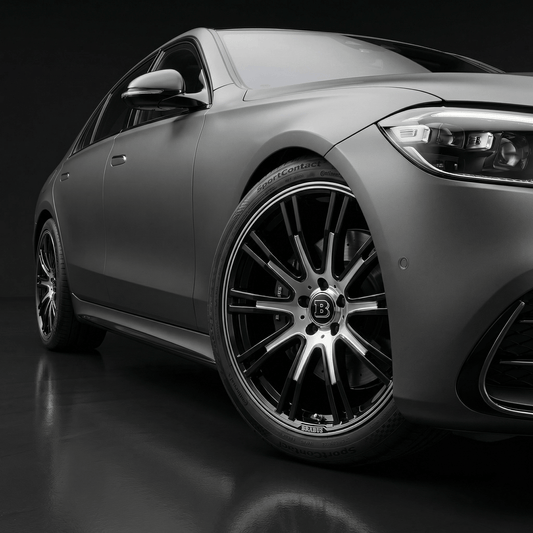 4 stk. Brabus Centerkapsler i Sort 75mm