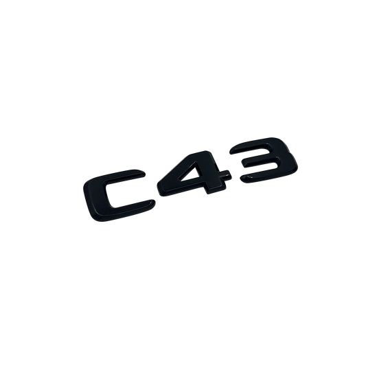 Sort Mercedes C43 Emblem