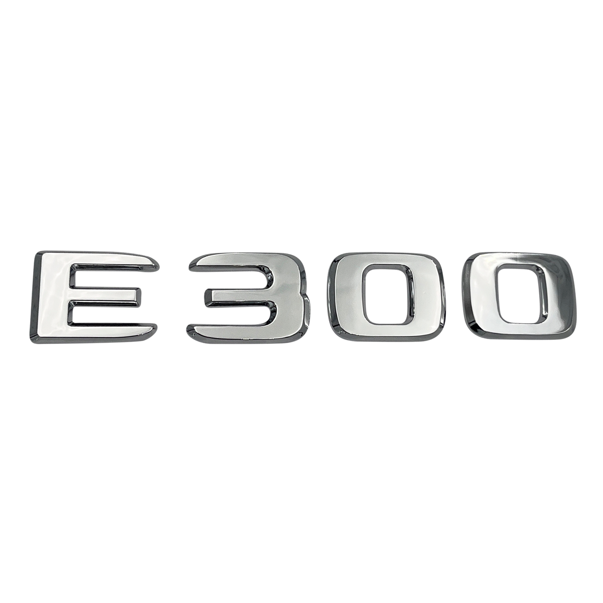 Chrome Mercedes E300 Emblem