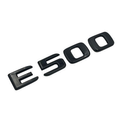 Sort Mercedes E500 Emblem
