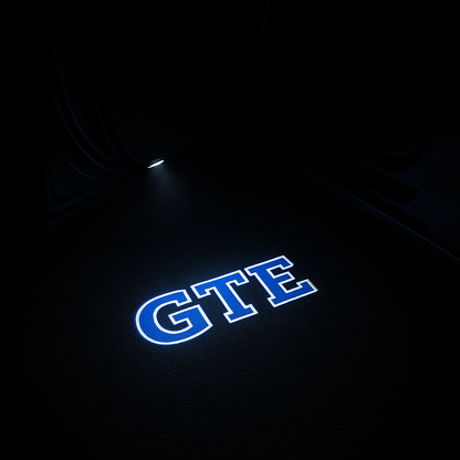 2 Stk. VW GTE Logo Indstigningslys