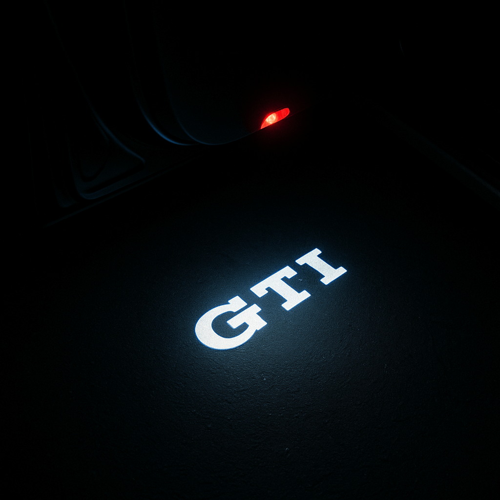 2 Stk. VW GTI Logo Indstigningslys