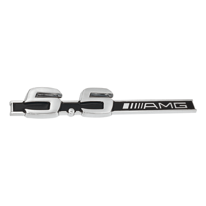 2 stk. Chrome Mercedes 5.5 AMG Sideskærm Emblemer