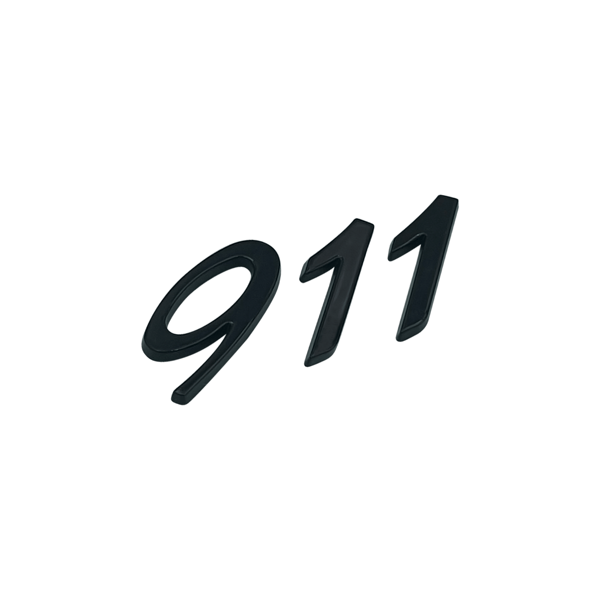 Porsche 911 bakre emblem blank svart