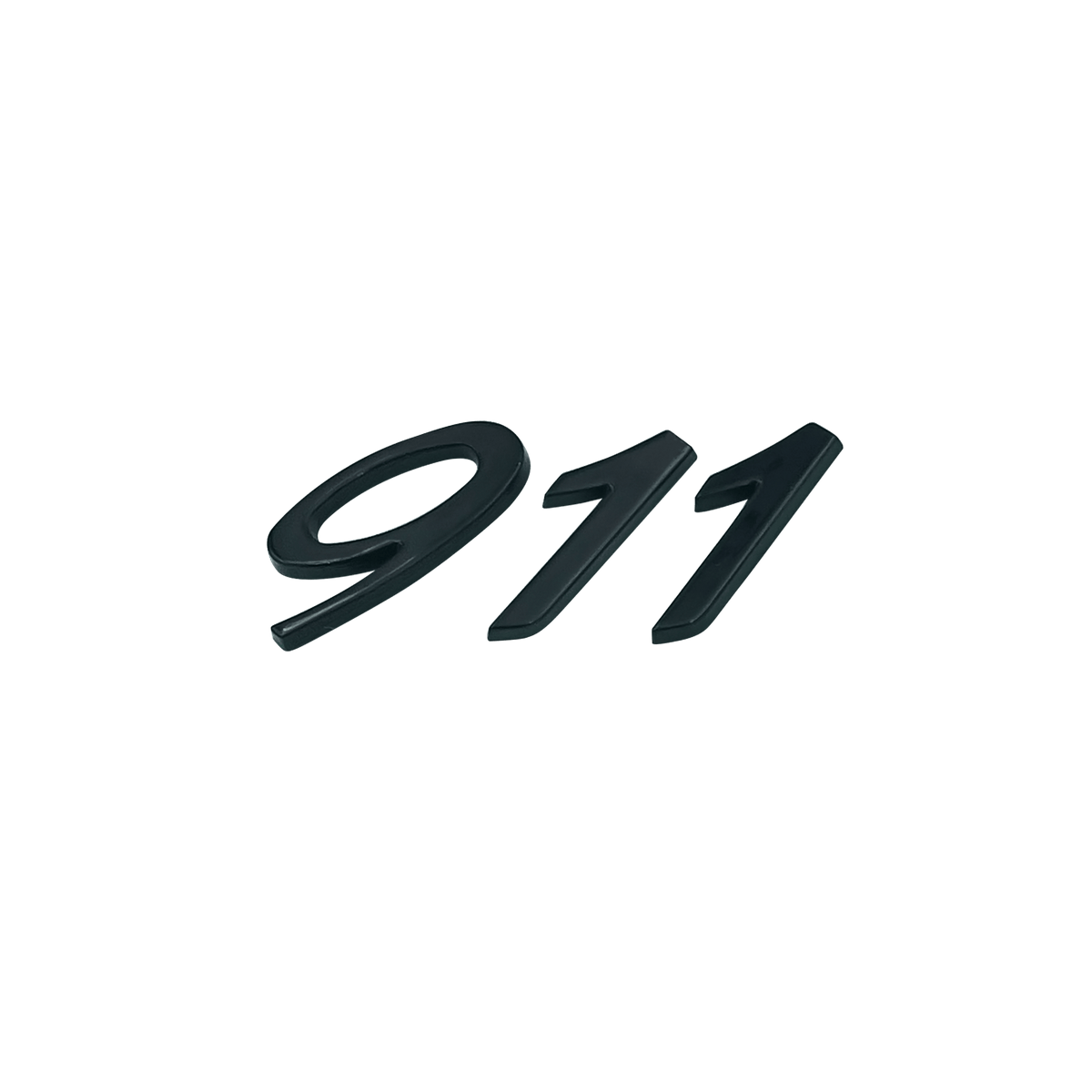 Porsche 911 bakre emblem blank svart
