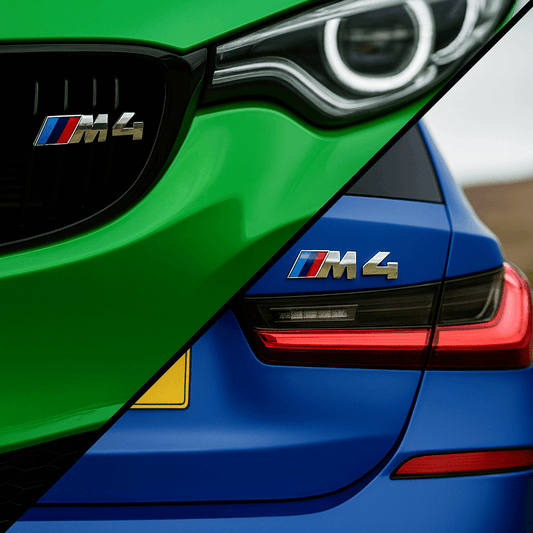 Chrome BMW M4 Emblem Stylingpakke