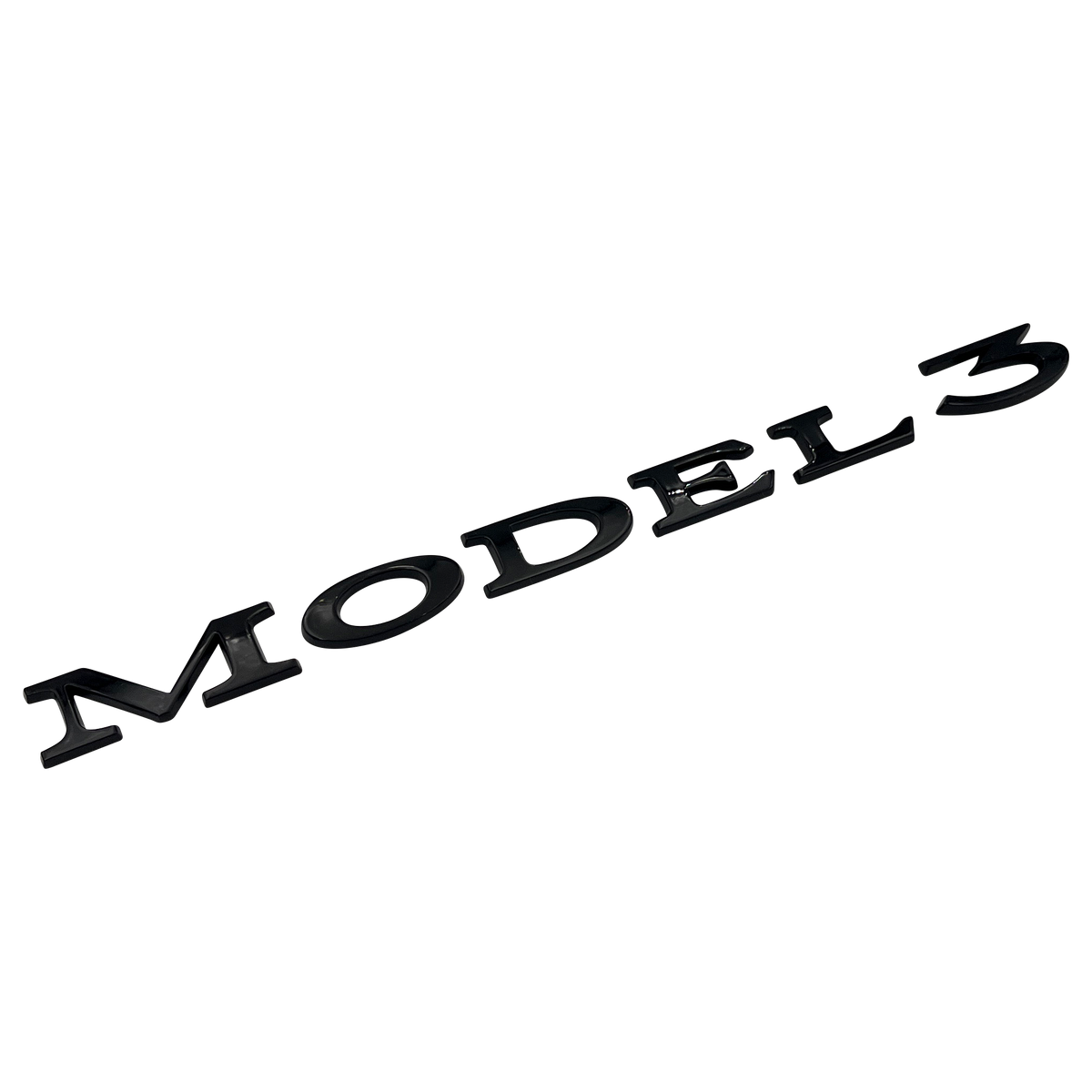 Sort Tesla Model 3 Bag Emblem