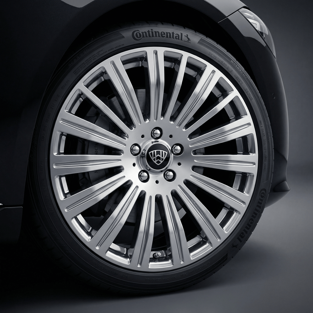 4 stk. Maybach Mercedes-Benz Centerkapsler 75mm