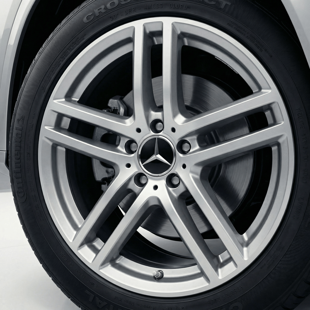 4 stk. Sorte Mercedes Center-capser